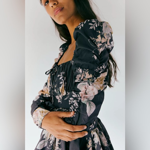 Free People Maison Amory The Giselle Long-Sleeve Mini Dress - Picture 3 of 7